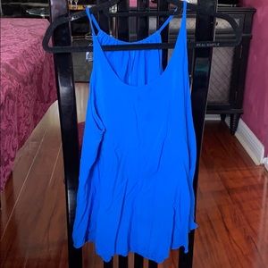 Royal blue halter blouse